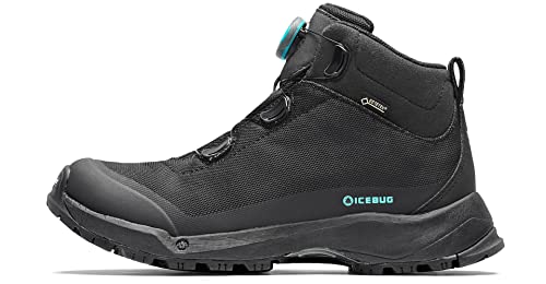 Icebug W Stavre Michelin Gtx Schwarz - Gore-Tex Wasserdichter halbhoher Damen Gore-Tex Wanderstiefel, Größe EU 40 - F von Icebug