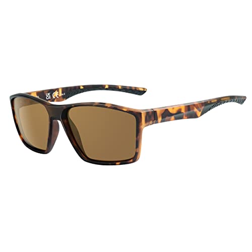 ICECUBE Carmel polarisierte Sonnenbrille für Damen und Herren, UV400-Schutz, rutschfest, leicht (Tort/Brauner Spiegel) von ICECUBE