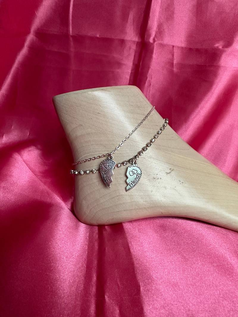 Beste Freunde Anhänger Fußkettchen von IcegoldbyVee