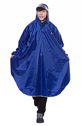 Icegrey Bike Fahrrad Regenjacken Regenponcho Wasserdicht Regenmantel für Die Jagd Camping Freizeit Regenmäntel Regencape 3XL Blau von Icegrey