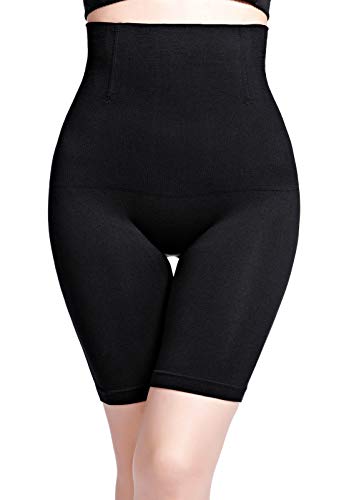 Icegrey Damen Shapewear Hohe Taille Bauchkontrolle Miederslips Gemütlich Butt Lifter Taillenformer Bauch Weg Stark Miederpants Unterhose Taillenformer Schwarz 52 von Icegrey