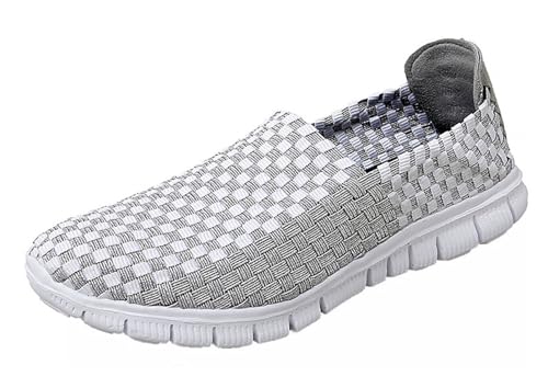 Icegrey Damen Schuhe Elastische Gewebte Leicht Slip-on Leichte Atmungsaktive Mode Gehen Turnschuhe von Icegrey