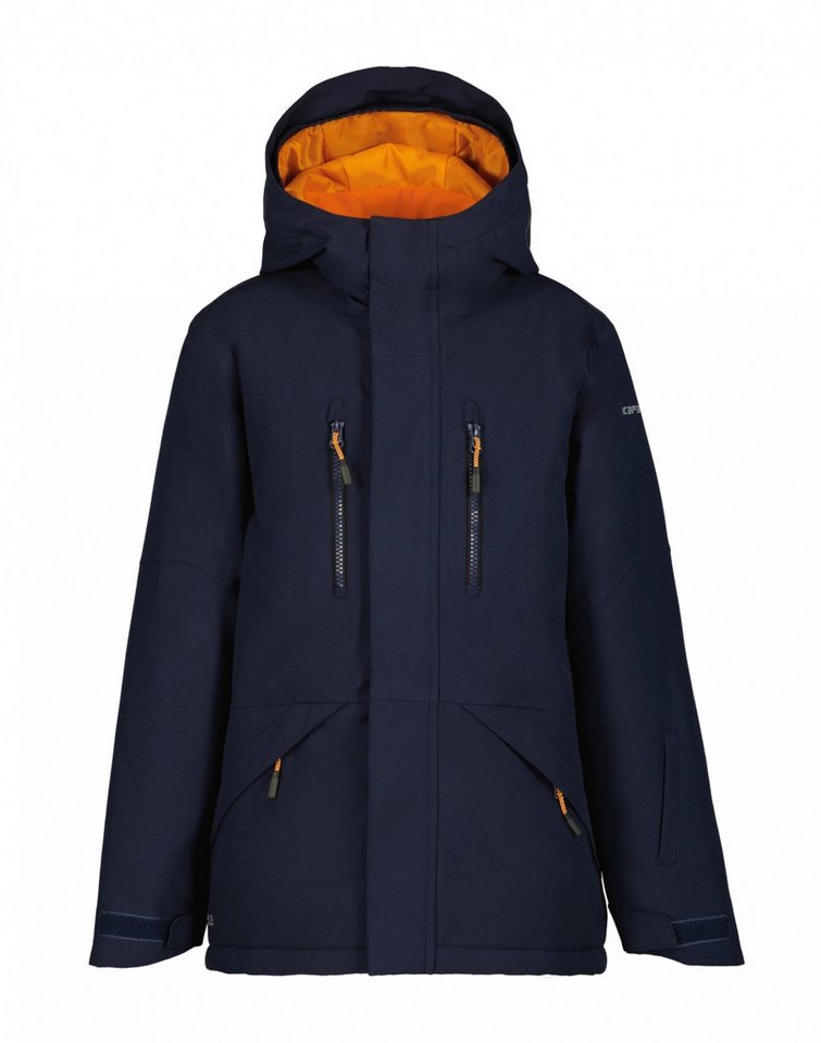 Icepeak Anorak Lucka Jr - Kinder Winterparka - dunkeblau/orange von Icepeak