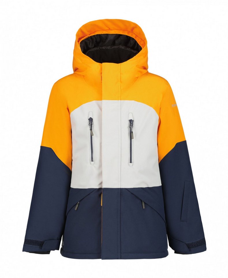 Icepeak Anorak Lucka Jr - Kinder Winterparka - dunkeblau/weiß/orange von Icepeak