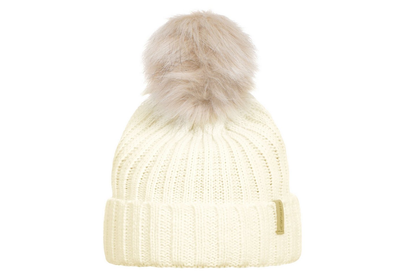 Icepeak Bommelmütze Mütze Hazen mit abnehmbarer Kunstfellbommel von Icepeak