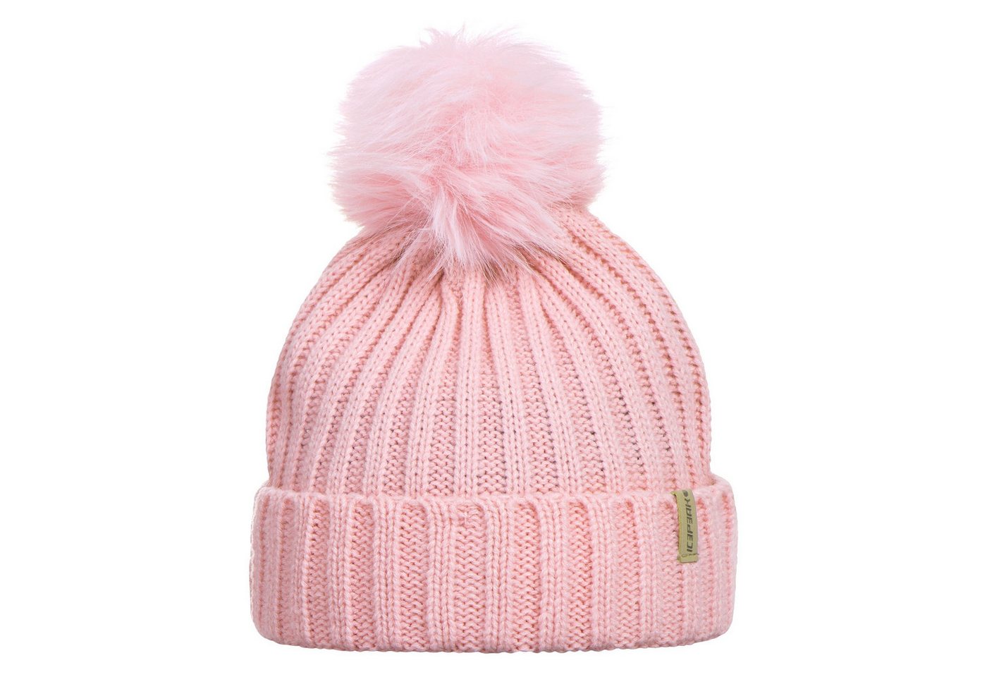 Icepeak Bommelmütze Mütze Hazen mit abnehmbarer Kunstfellbommel von Icepeak