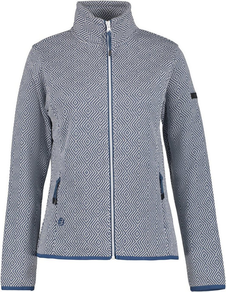 Icepeak Fleecejacke AULTI AQUA Damen Unterjacke / Midlayer blau/weiß von Icepeak