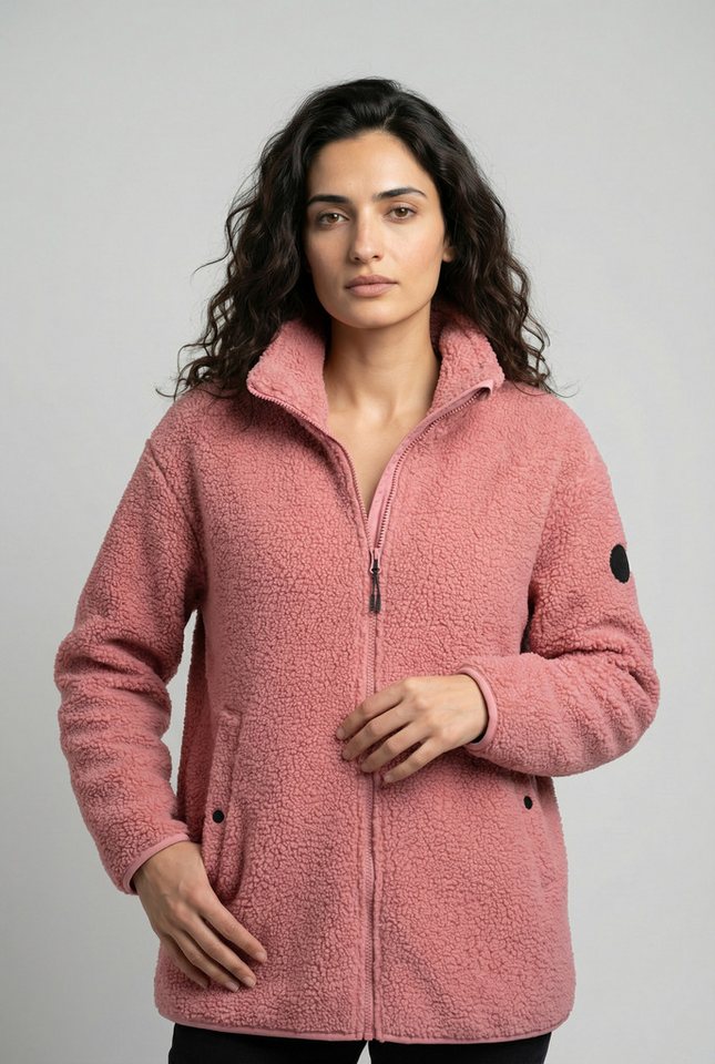 Icepeak Fleecejacke ICEPEAK PARACHUTE sportlicher Stil, mit Stehkragen, mit zwei Vordertaschen mit Knöpfen von Icepeak