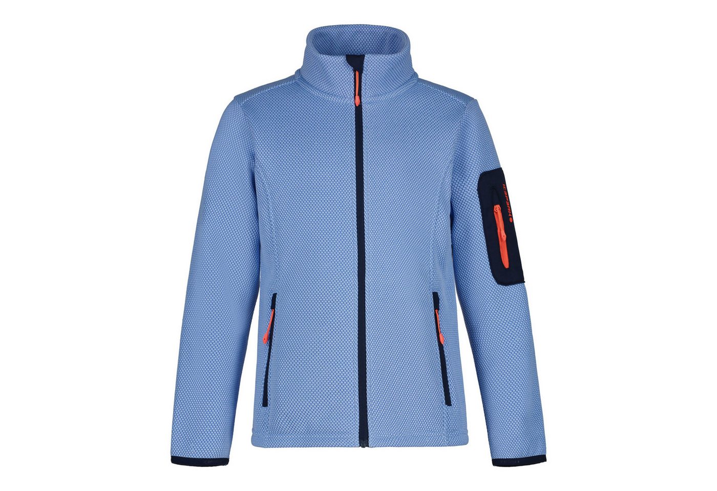Icepeak Fleecejacke Kemnath Jr mit kleiner Reißverschlusstasche am Oberarm von Icepeak