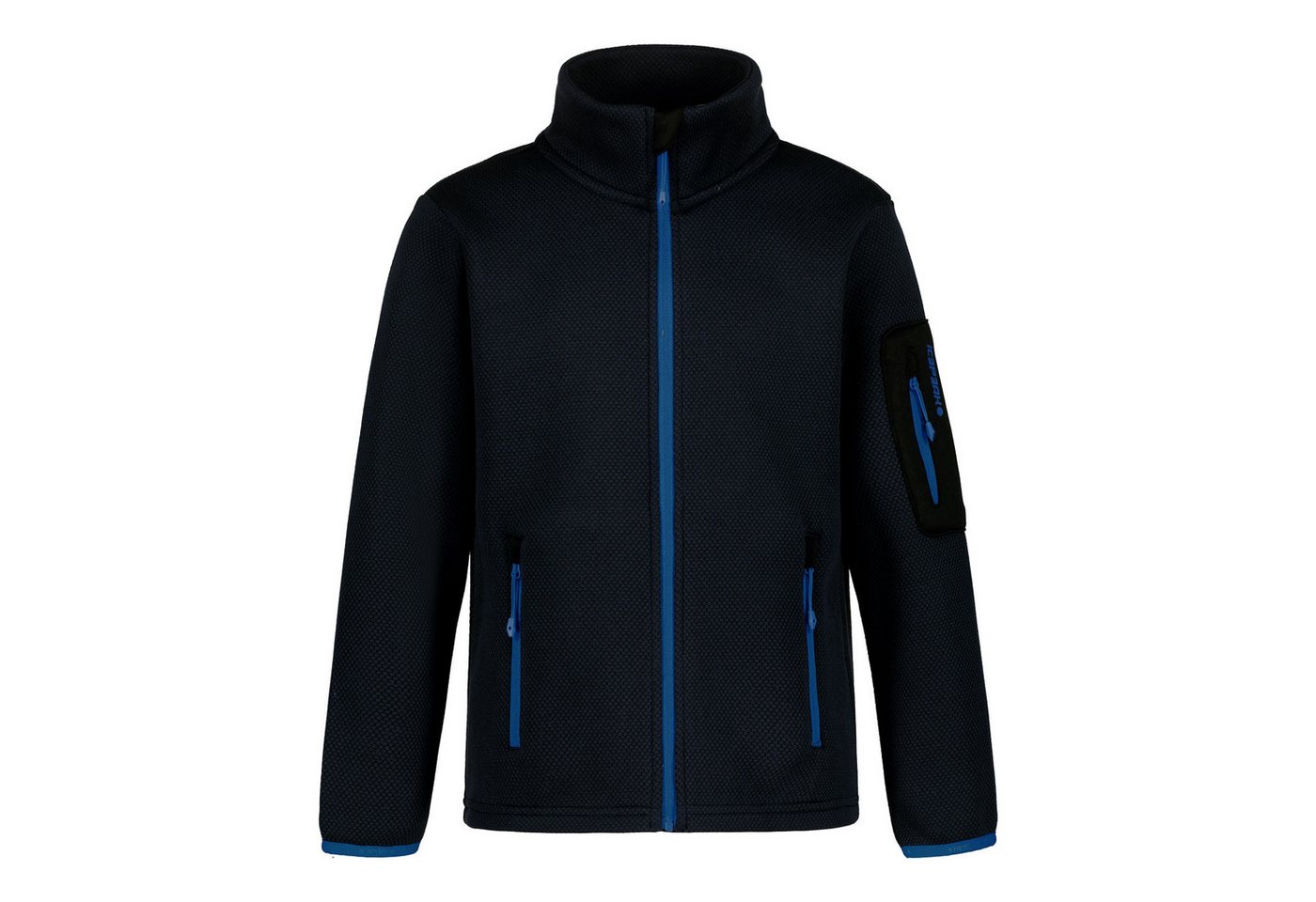 Icepeak Fleecejacke Kevelaer Jr mit Markenlogo am Oberarm von Icepeak
