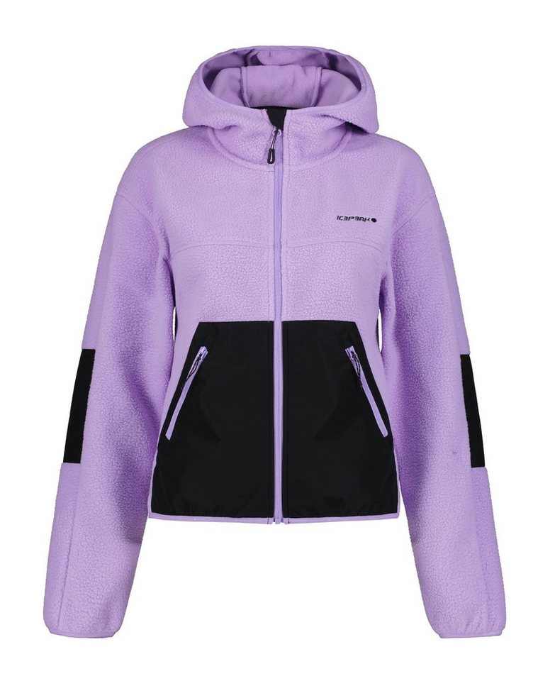 Icepeak Fleeceshirt LAVENDER mit Logoprägung auf der Brust von Icepeak