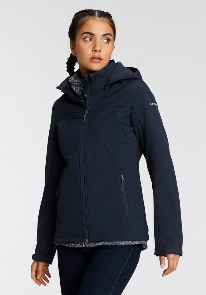 Icepeak Softshelljacke BRENHAM (1-St) Winddicht & Wasserabweisend & Atmungsaktiv von Icepeak