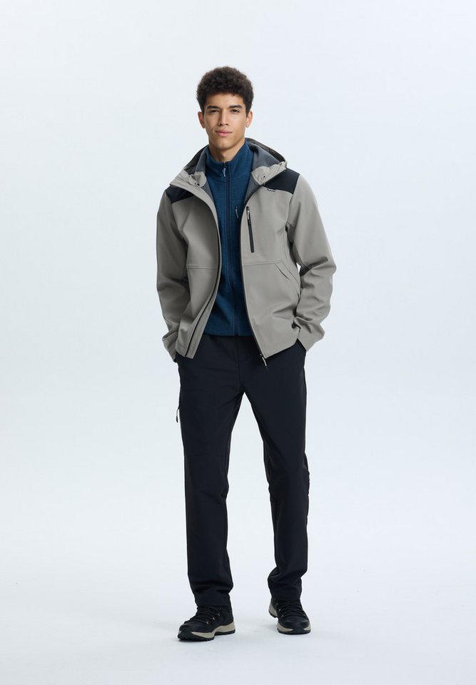 Icepeak Softshelljacke ICEPEAK BUXTON für vielseitige Outdoor-Aktivitäten, aus Polyester, wasserabweisend von Icepeak