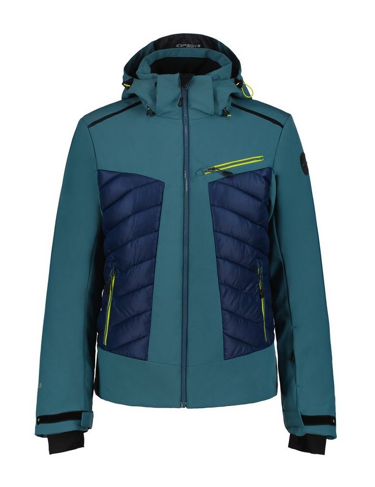 Icepeak Softshelljacke H SOFTSHELLJACKE FREMONT mit dezenten Logoschriftzügen und Patch am Oberarm von Icepeak