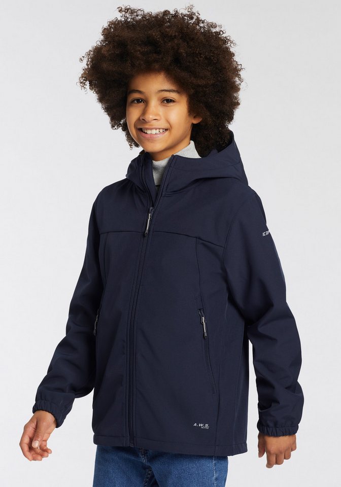 Icepeak Softshelljacke KONAN JR (1-St) aus winddichtem und wasserabweisendem Material von Icepeak