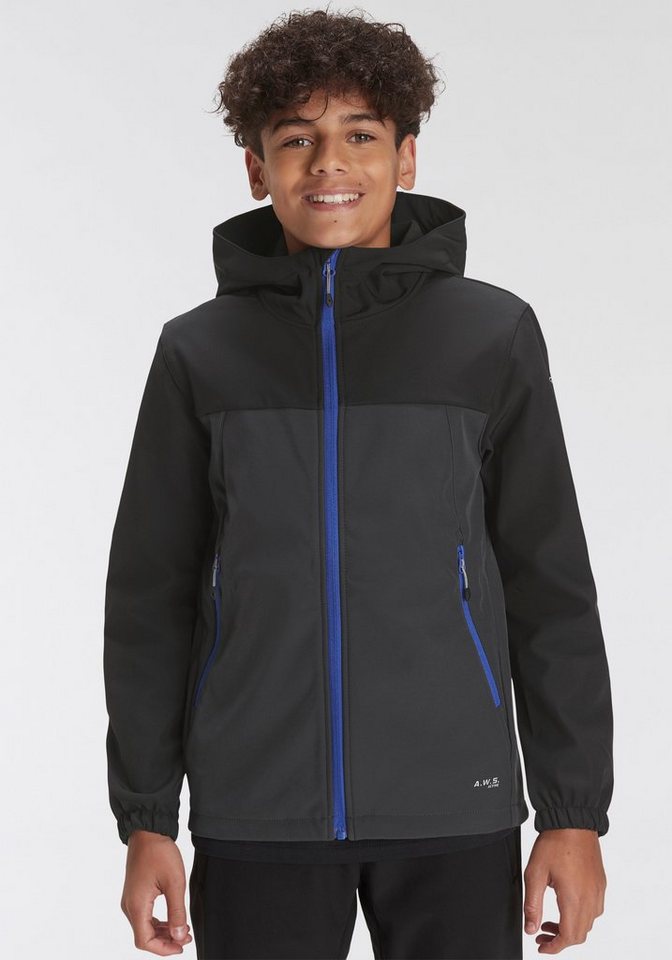 Icepeak Softshelljacke KONAN - für Kinder aus winddichtem und wasserabweisendem Material von Icepeak