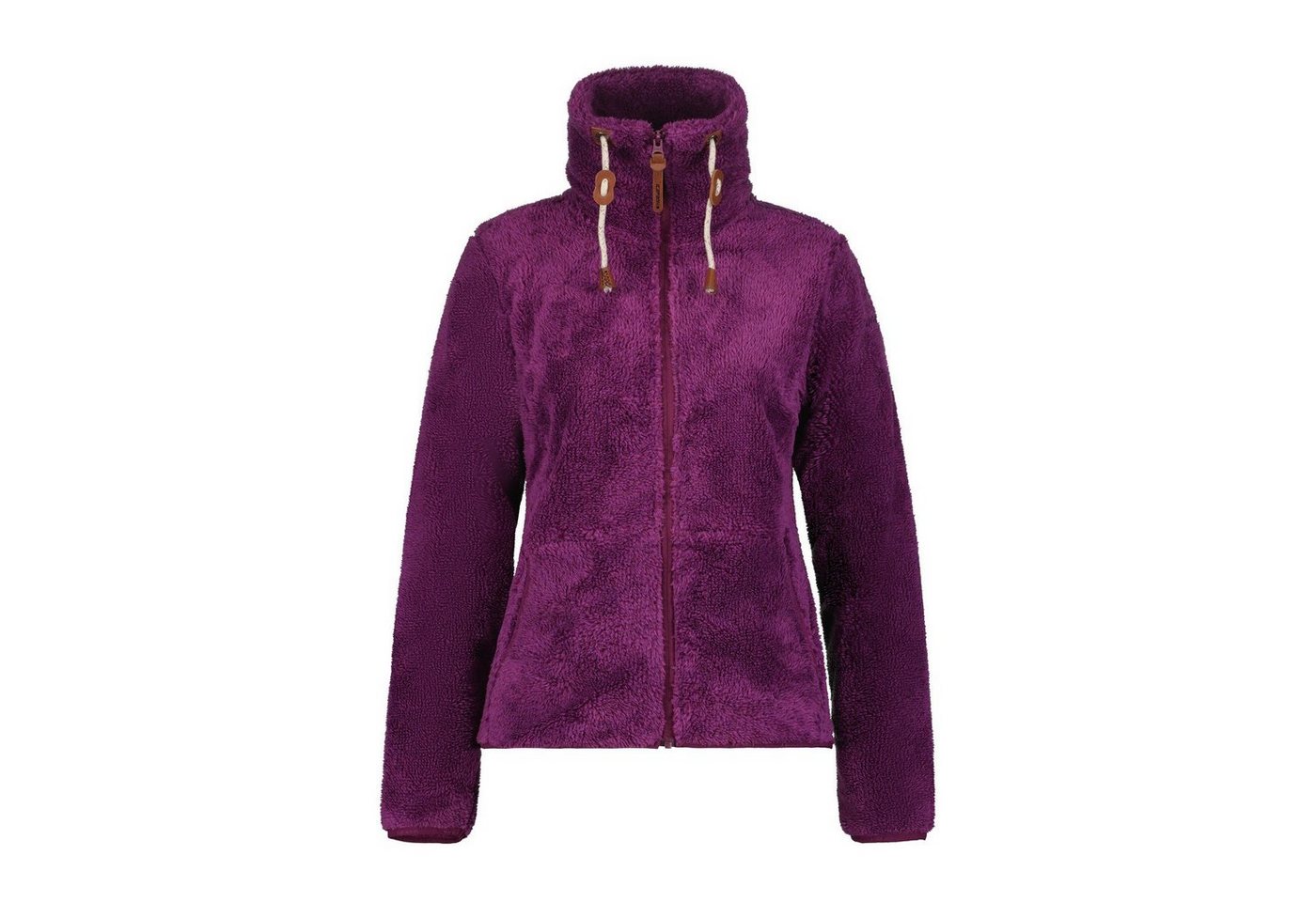 Icepeak Strickfleecejacke Colony Fleecejacke Damen Langhaar Fleece Jacke von Icepeak