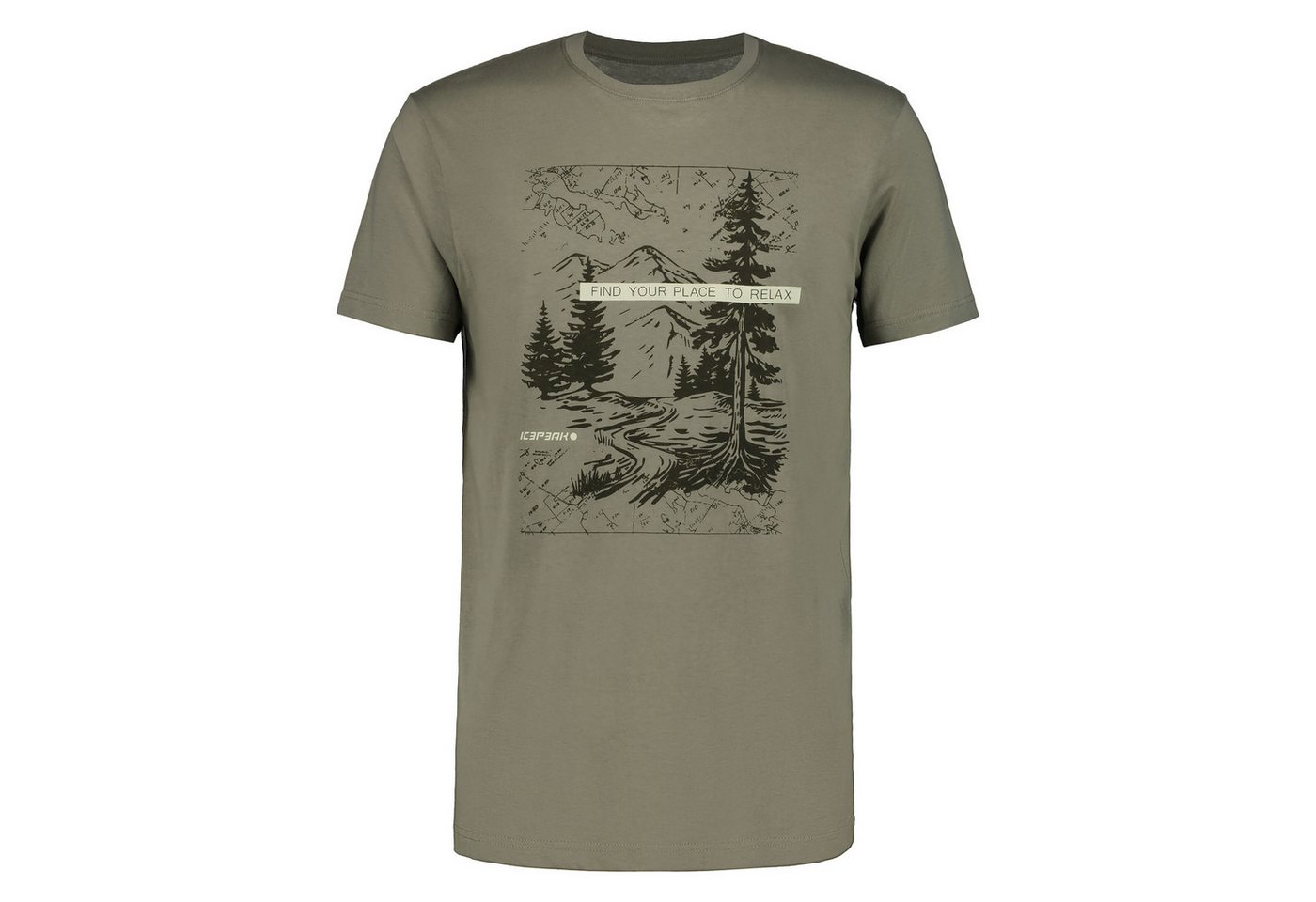 Icepeak T-Shirt Mosbach mit Print auf der Vorderseite von Icepeak