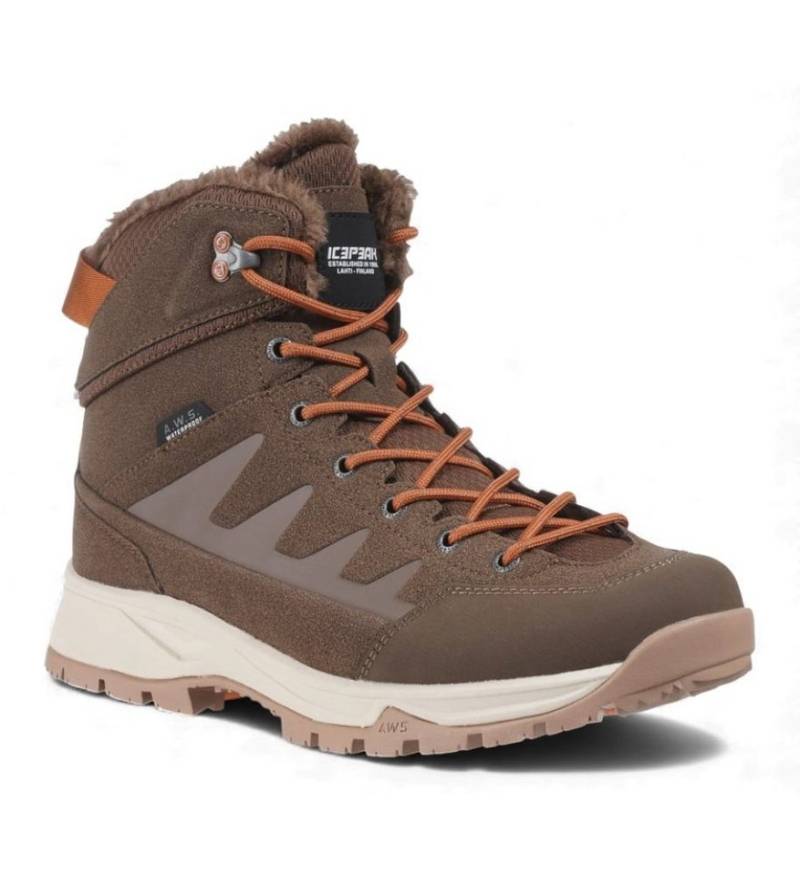 Icepeak Winterschuhe Arezzo (warm gefüttert, wasserdicht) braun Herren Winterstiefel von Icepeak