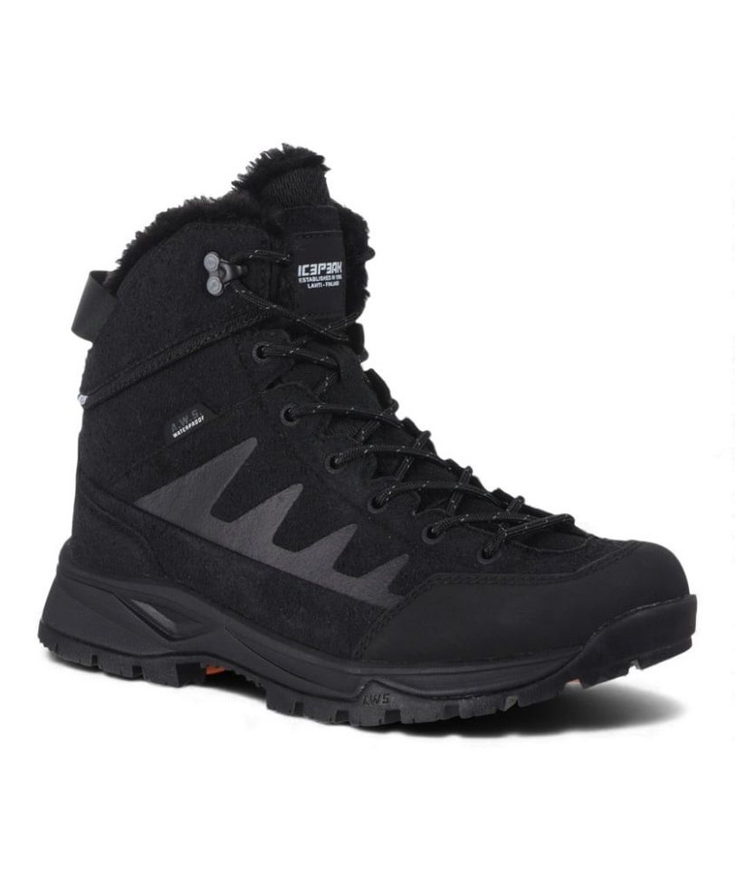 Icepeak Winterschuhe Arezzo (warm gefüttert, wasserdicht) schwarz Herren Winterstiefel von Icepeak