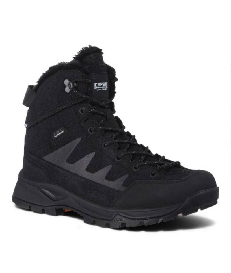 Icepeak Winterschuhe Arezzo (warm gefüttert, wasserdicht) schwarz Herren Winterstiefel von Icepeak