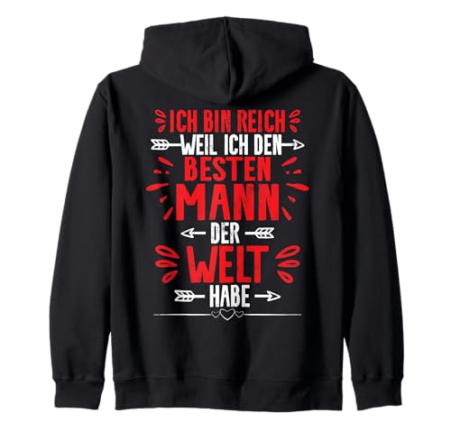 Romantische Geschenkideen Für Verliebte Frauen Ehefrauen Kapuzenjacke Romantische Geschenkideen Für Verliebte Frauen Ehefrauen Kapuzenjacke von Ich Bin Reich Weil Ich Den Besten Mann Habe