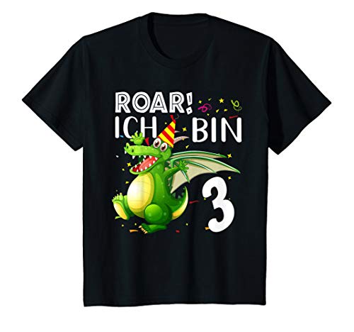 Kinder Geburtstags Hemd 3 Jahre Junge Mädchen Gabe Dinosaurier Dino T-Shirt Kinder Geburtstags Hemd 3 Jahre Junge Mädchen Gabe Dinosaurier Dino T-Shirt von Ich Bin Schon 3 Geburtstag Junge Dinosaurier Shirt