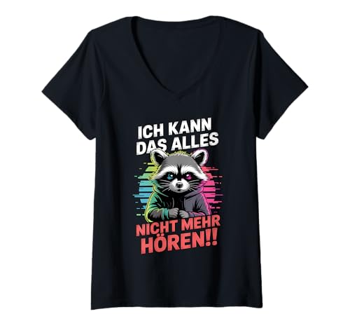 Damen Ich Kann Das Alles Nicht Mehr Hören T-Shirt mit V-Ausschnitt Damen Ich Kann Das Alles Nicht Mehr Hören T-Shirt mit V-Ausschnitt von Ich Kann Das Alles Nicht Mehr Hören