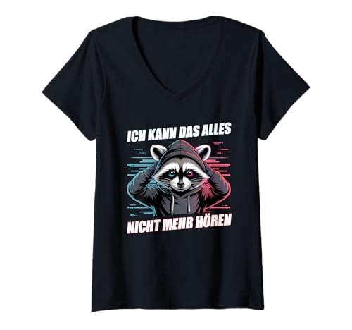 Damen Ich Kann Das Alles Nicht Mehr Hören T-Shirt mit V-Ausschnitt Damen Ich Kann Das Alles Nicht Mehr Hören T-Shirt mit V-Ausschnitt von Ich Kann Das Alles Nicht Mehr Hören