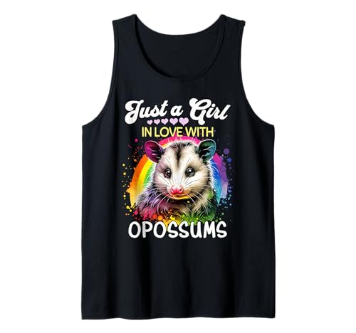 Opossum Girl Mädchen Liebt Beutelratte Opossum Tank Top von Ich Liebe Beutelratte Designs Für Damen