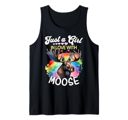 Moose Girl Mädchen Liebt Elch Tank Top Moose Girl Mädchen Liebt Elch Tank Top von Ich Liebe Elch Designs Für Damen