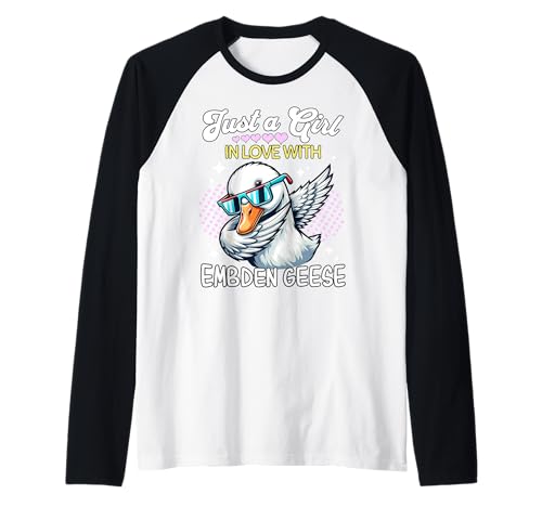 Gans Embden Geese Girl Mädchen Liebt Emdengans Raglan Gans Embden Geese Girl Mädchen Liebt Emdengans Raglan von Ich Liebe Emdengans Designs Für Damen