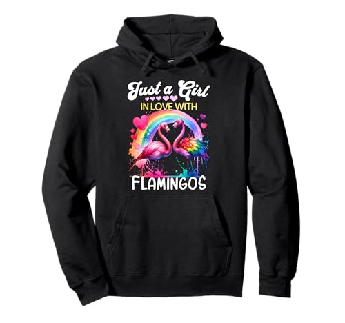 Flamingo Girl Mädchen Liebt Flamingo Pullover Hoodie Flamingo Girl Mädchen Liebt Flamingo Pullover Hoodie von Ich Liebe Flamingo Designs Für Damen