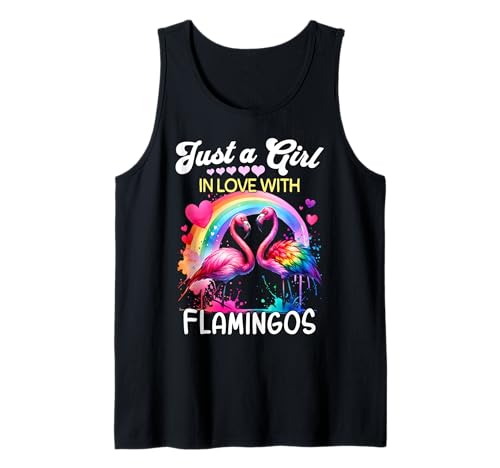Flamingo Girl Mädchen Liebt Flamingo Tank Top Flamingo Girl Mädchen Liebt Flamingo Tank Top von Ich Liebe Flamingo Designs Für Damen