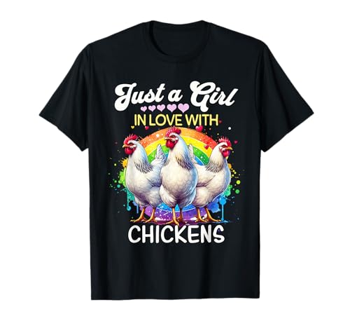 Chicken Girl Mädchen Liebt Hühner Lustiges Geschenk T-Shirt Chicken Girl Mädchen Liebt Hühner Lustiges Geschenk T-Shirt von Ich Liebe Hühner Designs Für Damen Lustiges