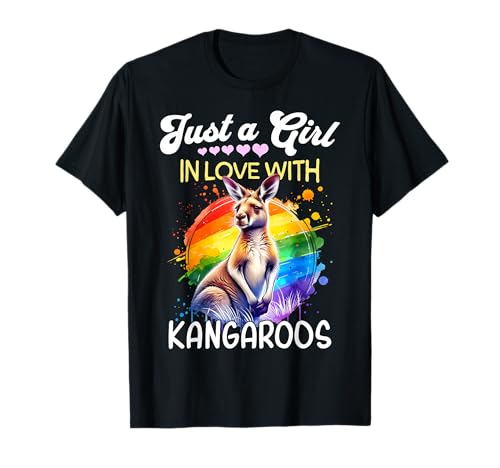 Kangaroo Girl Mädchen Liebt Känguru T-Shirt Kangaroo Girl Mädchen Liebt Känguru T-Shirt von Ich Liebe Känguru Designs Für Damen