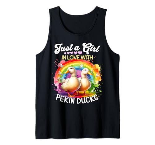 Pekin Duck Girl Mädchen Liebt Pekingente Tank Top Pekin Duck Girl Mädchen Liebt Pekingente Tank Top von Ich Liebe Pekingente Designs Für Damen
