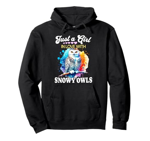 Snowy Owl Girl Mädchen Liebt Schnee Eule Schneeeule Pullover Hoodie Snowy Owl Girl Mädchen Liebt Schnee Eule Schneeeule Pullover Hoodie von Ich Liebe Schnee Eule Schneeeule Designs Für Damen