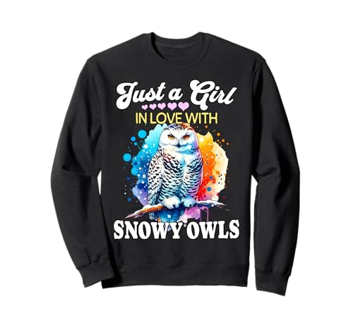 Snowy Owl Girl Mädchen Liebt Schnee Eule Schneeeule Sweatshirt Snowy Owl Girl Mädchen Liebt Schnee Eule Schneeeule Sweatshirt von Ich Liebe Schnee Eule Schneeeule Designs Für Damen