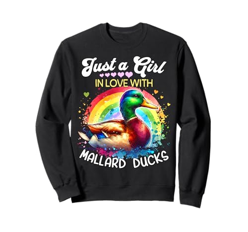 Mallard Duck Girl Mädchen Liebt Stockente Sweatshirt Mallard Duck Girl Mädchen Liebt Stockente Sweatshirt von Ich Liebe Stockente Designs Für Damen