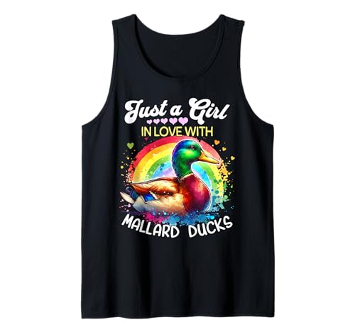 Mallard Duck Girl Mädchen Liebt Stockente Tank Top Mallard Duck Girl Mädchen Liebt Stockente Tank Top von Ich Liebe Stockente Designs Für Damen