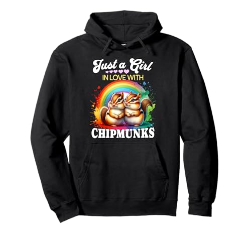 Chipmunk Girl Mädchen Liebt Streifenhörnchen Pullover Hoodie Chipmunk Girl Mädchen Liebt Streifenhörnchen Pullover Hoodie von Ich Liebe Streifenhörnchen Designs Für Damen