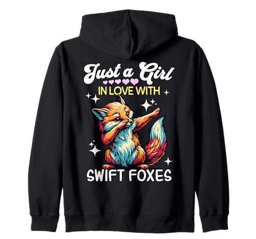 Swift Fox Girl Mädchen Liebt Swiftfuchs Kapuzenjacke Swift Fox Girl Mädchen Liebt Swiftfuchs Kapuzenjacke von Ich Liebe Swiftfuchs Designs Für Damen