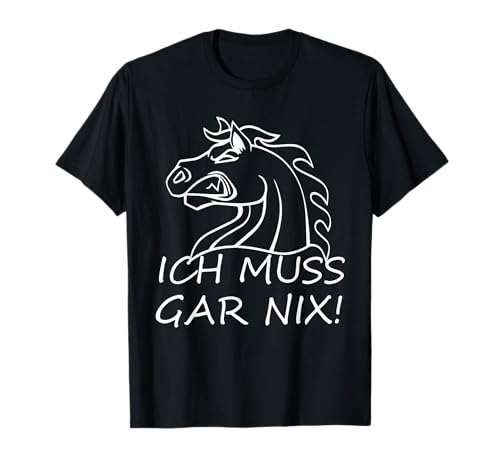 Reiterin Pferd Haflinger Mädchen Sprung Ich Muss Gar Nix T-Shirt von Ich Muss Gar Nix Haflinger Prinzessin Mädchen Pony
