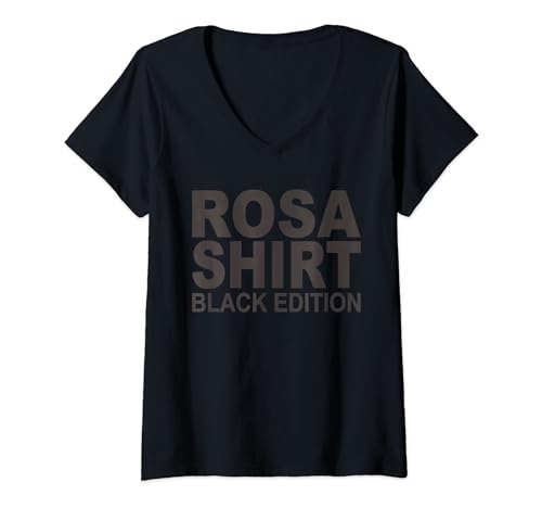 Damen Goth Outfit Sarkasmus Metal Humor Rosa Black Edition T-Shirt mit V-Ausschnitt von Ich Trage Schwarz bis es Etwas Dunkleres Gibt
