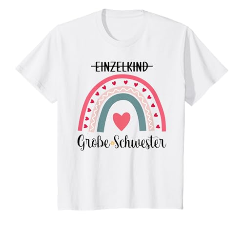 Kinder Große Schwester Einzelkind Ich Werde Grosse Schwester T-Shirt von Ich Werde Große Schwester
