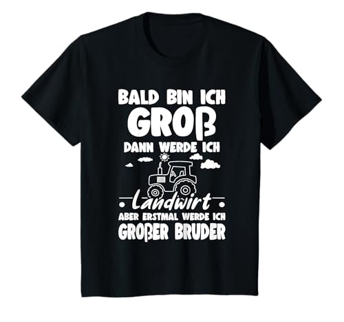 Kinder Schwangerschaft Verkünden Ich Werde Großer Bruder Landwirt T-Shirt Kinder Schwangerschaft Verkünden Ich Werde Großer Bruder Landwirt T-Shirt von Ich Werde Großer Geschenk & Geburt Outfits