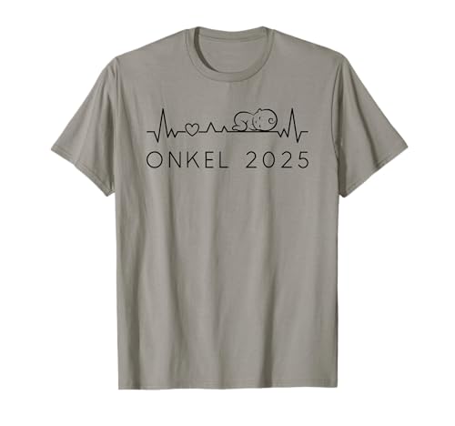 Onkel 2025 Herzschlag Mit Baby Verkünden Schwangerschaft T-Shirt Onkel 2025 Herzschlag Mit Baby Verkünden Schwangerschaft T-Shirt von Ich Werde Onkel 2025 Herzschlag mit Baby und Herz