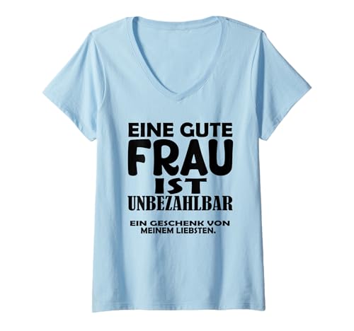 Damen Ich Liebe Meine Ehefrau Ich Habe die tollste Frau der Welt T-Shirt mit V-Ausschnitt Damen Ich Liebe Meine Ehefrau Ich Habe die tollste Frau der Welt T-Shirt mit V-Ausschnitt von Ich bin stolz Ich habe die tollste frau der welt
