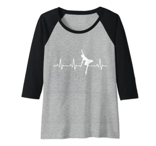 Damen Ballett Herzschlag Ich liebe Ballett Ballettmädchen Raglan von Ich liebe Ballett T-Shirts